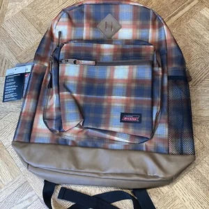 NWT Dickies Varsity Plaid Backpack 17.5" x 13" x 6.5", New With Tags - Picture 1 of 14