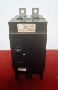 Eaton GHB2020 20Amp 2 Pole Bolt-On Circuit Breaker SHIPS SAME DAY - Picture 1 of 2