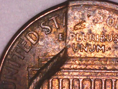 2001 D Lincoln Penny - Reverse Clip Error - Obverse Liberty Error - Image 1 of 4