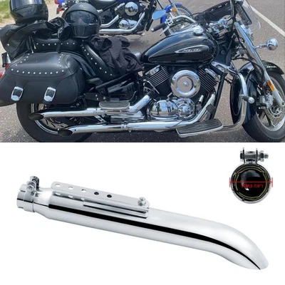 20" Motorcycle Slip-On Exhaust Pipe Muffler For Yamaha V-star 1100 650 900 1300 - Image 1 of 4