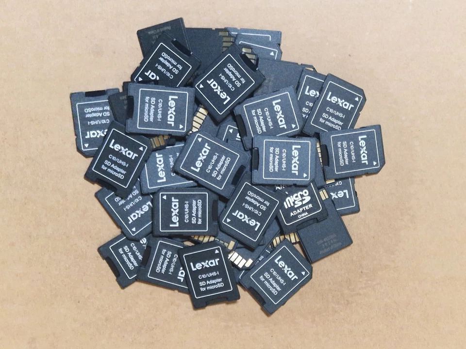 50 X LEXAR MICRO SD TO STANDARD SD SDHC SDXC MEMORY CARD ADAPTOR CONVERTER - Image 1 of 1