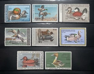 US $7.50 Federal Duck Stamps #RW46-RW53 ALL MNH VF  CV$125.00+ - Picture 1 of 1