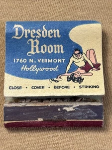 DRESDEN ROOM Matchbook Cover 1954 Los Feliz BAR Featured In The Film SWINGERS - Picture 1 of 10