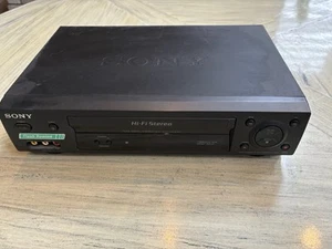 Sony Video Cassette Recorder SLV-N500 Hifi Stereo Player W/O Remote - Black - Bild 1 von 4