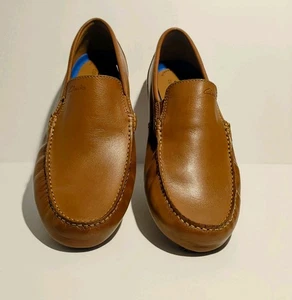 Mocasín de conducción Clarks para hombre talla 12M Marksman color tostado cómodo nuevo sin caja  - Imagen 1 de 13