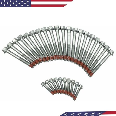 Cylinder Head Bolts Set For 2004+ Cadillac Chevy Buick GMC 4.8 5.3 5.7 6.0 6.2L - Изображение 1 из 4