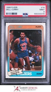 1988 FLEER #14 DELL CURRY RC PSA 9 - Picture 1 of 2