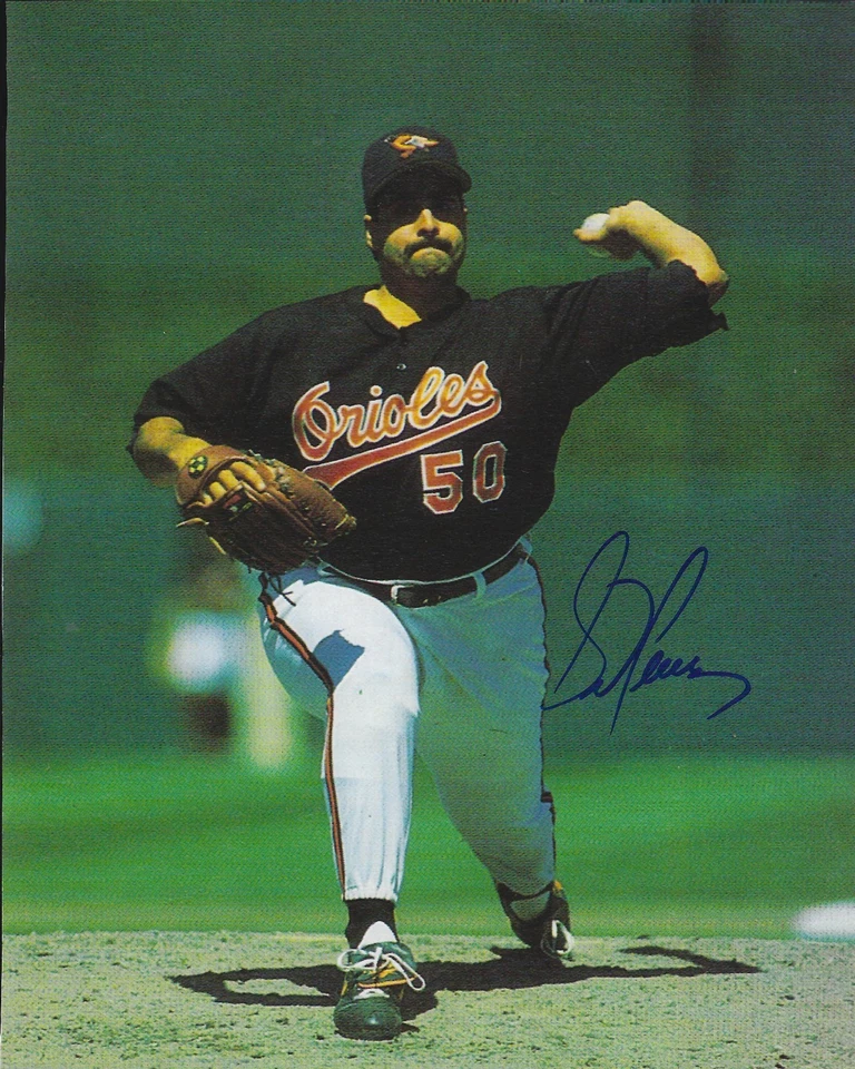Lanzador autografiado 8x10 Sid Fernández Baltimore Orioles 1994-95 Mets Foto 1 de 1