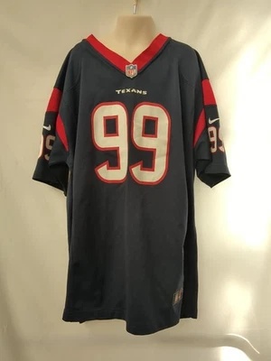 JJ 瓦特休斯顿德州人 99 球衣 足球 Nike On Field 儿童 男孩 女孩 青少年 XL — 第 1/3 张图片