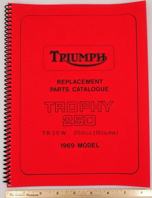 Catálogo de piezas de repuesto Triumph 1969 Trophy 250, TR25W, 250c.c.  #147 Foto 1 de 4