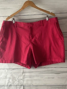 Pantaloncini chino Lane Bryant donna taglie forti 20 rosa elasticizzati vita j86 - Foto 1 di 3