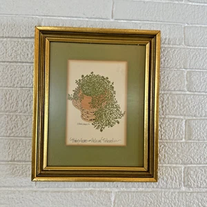 WENDY WHEELER INCORNICIATO 12X9,5 STAMPA LACRIME BAMBINO - Foto 1 di 6