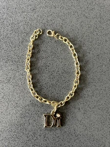 Brazalete Diamante Internacional Tono Oro Dije 7.5" - Totalmente Nuevo - Imagen 1 de 3