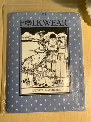 Folkwear Huichol Wardrobe 125 Unisex Adult Sz S M L Sewing Pattern UC FF VTG NIP - Image 1 of 2
