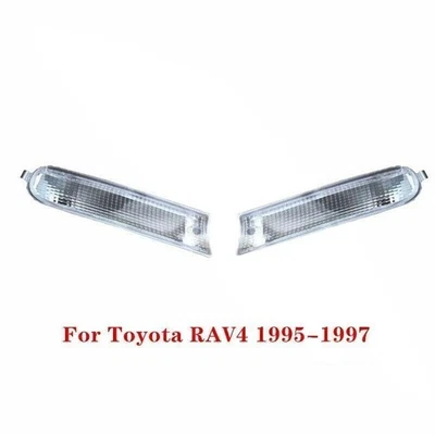 Carcasa de faro antiniebla de parachoques delantero blanco L+R apto para Toyota RAV4 1995-1997 1 PIEZA Foto 1 de 4