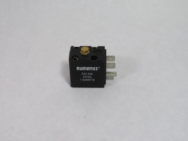 Numatics S32-43A Solenoid Valve Coil 24Vdc 1.42W USED - Image 1 of 4