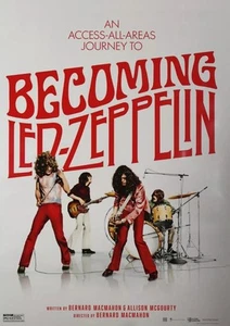Becoming Led Zeppelin Jimmy Page Plant Locandina Film Originale 27X40 OS Doc - Foto 1 di 8