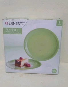 Ernesto Plate Set - Set Of 2 High Quality Porcelain (new Bone China) 21cm - Picture 1 of 14