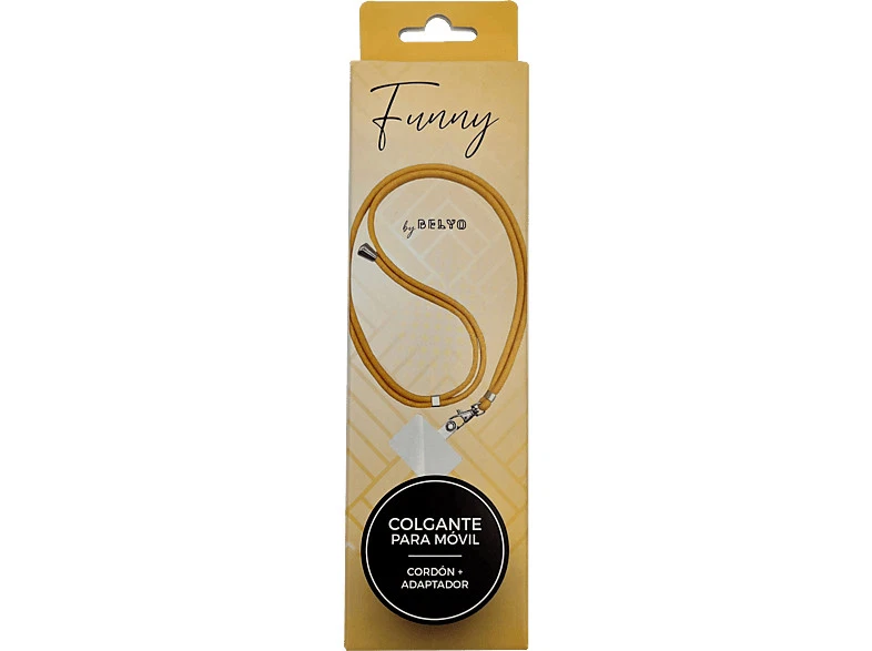 Cordón para móvil - Belyo Cordón Universal, 90 cm, Amarillo - Imagen 1 de 2