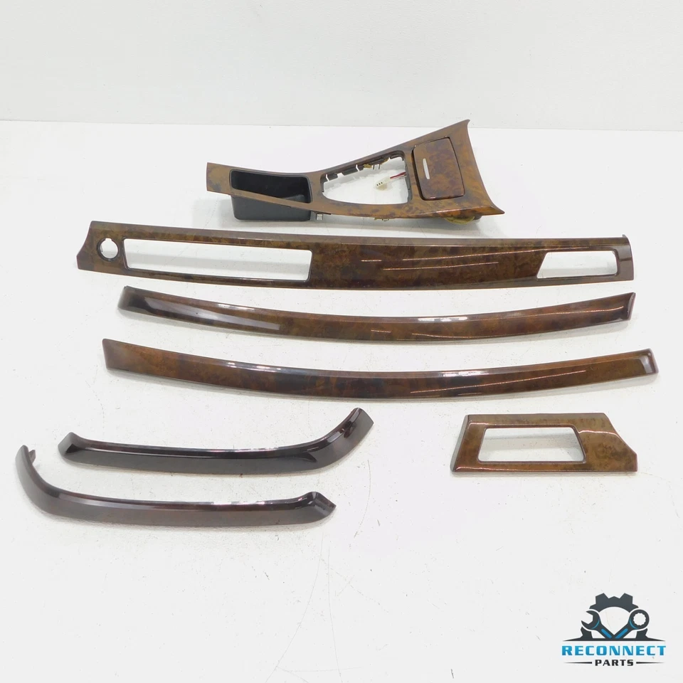 09-11 BMW 328i 335i E90 Salpicadero y Consola Central Borde Decorativo Juego de Madera Fabricante de Equipo Original Foto 1 de 4