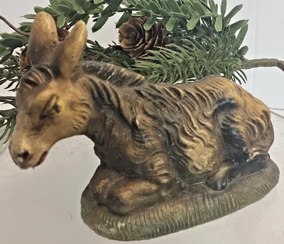 Figura Burro Compuesto Belén Hecho en Italia 3.5" Foto 1 de 4