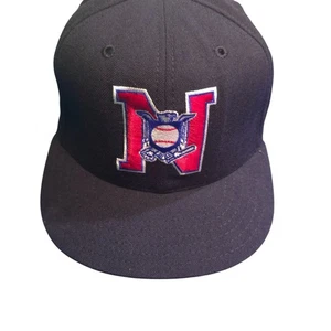 National League umpire 100% wool Hat Cap Mens Fitted 7 1/4 New Era 59/50 USA Mad - Picture 1 of 10