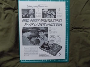1940 PRINT AD WHITE OWL CIGARS HAVANA TOBACCO NEW FLAVOR - Picture 1 of 1