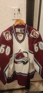 Vintage 2000er NHL CCM Colorado Avalanche Jose Theodore Trikot 60 Herren Large weiß - Bild 1 von 12
