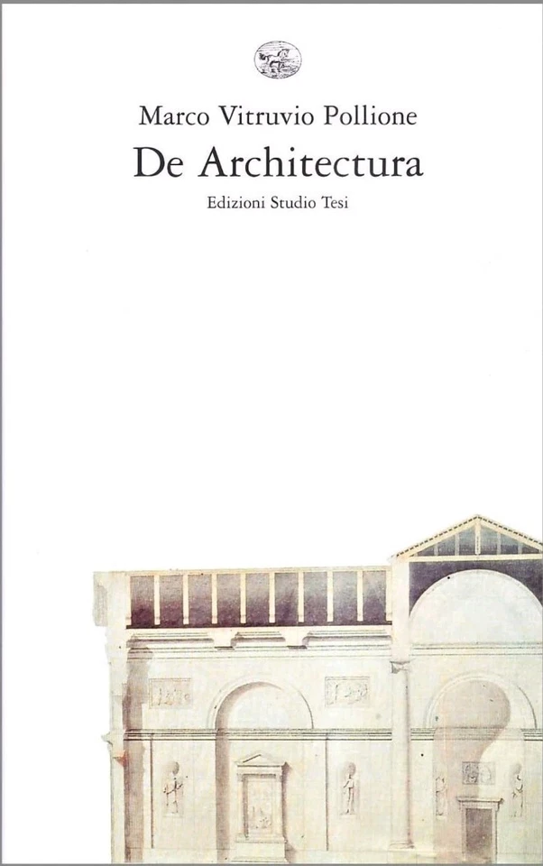 De architectura Testo latino a fronte Vitruvio Pollione Marco Libri X Studio Tes - Immagine 1 di 1