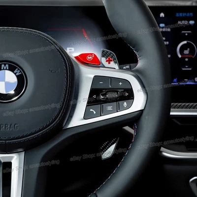 Carbon Fiber Paddle Shifter Trims For BMW M2/M3/M4/M5/M8 M340i M440i M550i M850i - Image 1 of 4