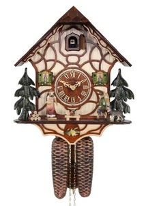 HerrZeit by Adolf Herr Kuckucksuhr - Forêt-Noire MAGIC BROWN AH 301/1 8T neuf - Picture 1 of 1