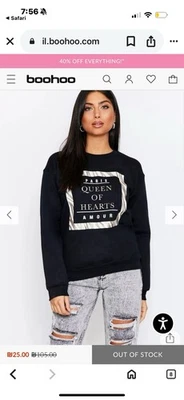 Suéter Mujer Paris Amour Reina de Corazones Talla L Foto 1 de 4