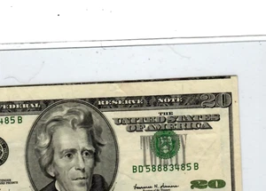 $20 "UPSHIFT ERROR" $20 (CLEVELAND) $1 UPSHIFT ERROR"!! 1999 RARE ERROR!!!! - Picture 1 of 3