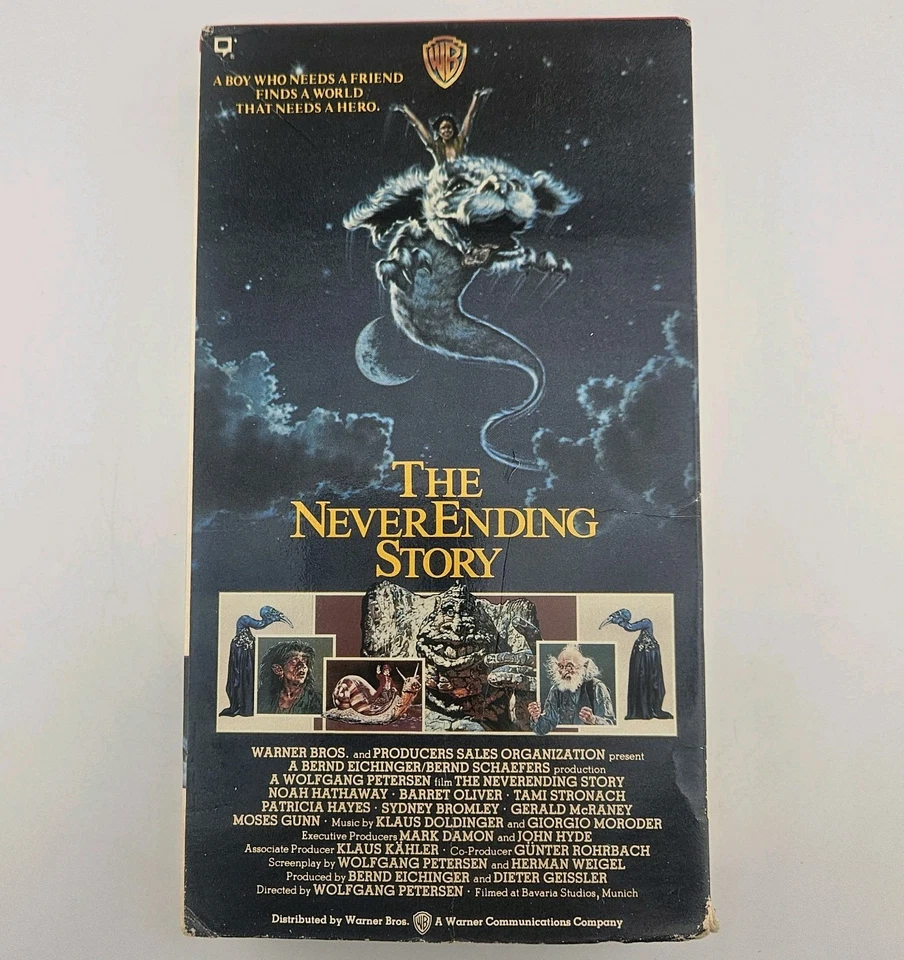 The Never Ending Story Display Replacement Box For VHS 1986 Original (No Movie) Foto 1 de 4
