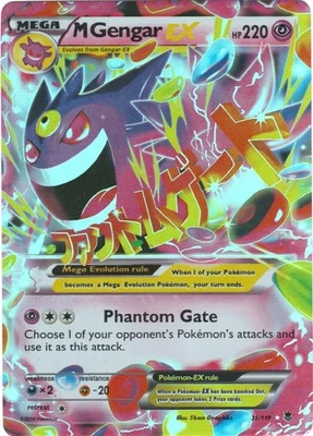 Amazing M Gengar EX 35/119 XY - Phantom Forces Holo - MP - Image 1 of 2