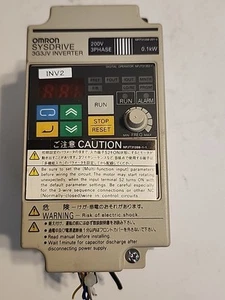 OMRON Sysdrive Inverter 3G3JV-A2001 with Warranty & Free Shipping - Picture 1 of 4