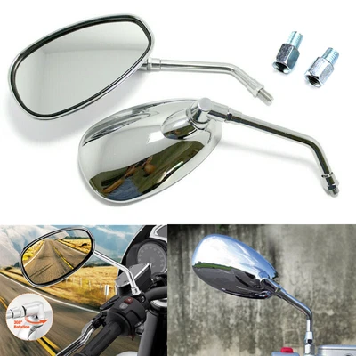 Motorcycle Rearview Mirrors For Yamaha V-Star Virago,Stryker XVS1300 Chrome Foto 1 de 4