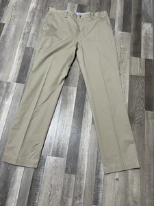 Ralph Lauren Pants Mens 38/36 Beige Pleated Classic Twill Chino Straight Pony - Picture 1 of 9