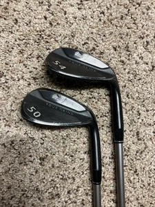 MacGregor BLACK Tour Grind Wedge Set Gap Sand 50 54 Recoil F4 Graphite Stiff RH - Picture 1 of 15