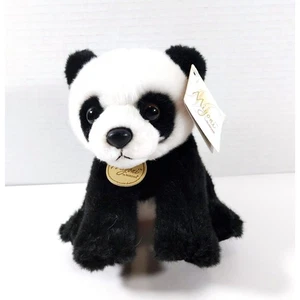 Miyoni Sitting Panda Bear Plush Stuffed Animal by Aurora 6" - Imagen 1 de 5