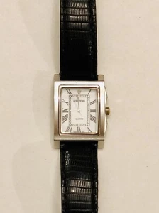 Vintage Women’s Croton Watch~Lizard Band~ Rhodium Plated~ New Battery ✅ - Picture 1 of 9