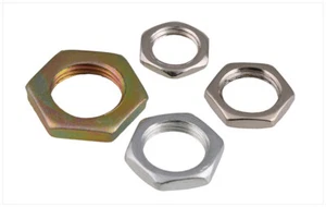 HEX NUTS FINE PITCH HALF LOCK NUTS HEX THIN NUT STEEL M7 M8 M9 M10 M12 M14 M16 - Picture 1 of 8
