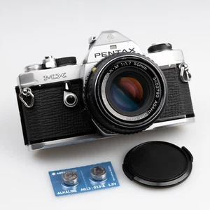 *SERVICED & TESTED* Pentax MX Camera SLR w/ SMC 50mm 1.7 Lens KX K1000 +SEALS - Picture 1 of 21