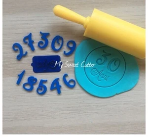 Timbro Anni Numeri Compleanno  Timbri Embossing Cake Design - Picture 1 of 1