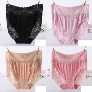 Sexy Bragas Damas Talla Grande Cintura Alta Modal Encaje Talla Grande - Imagen 1 de 24
