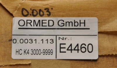 ARTROMOT K3 KNEE CPM HAND CONTROLLER  Ref 0.0031.113 ORMED GMBH E4460 - Photo 1/4