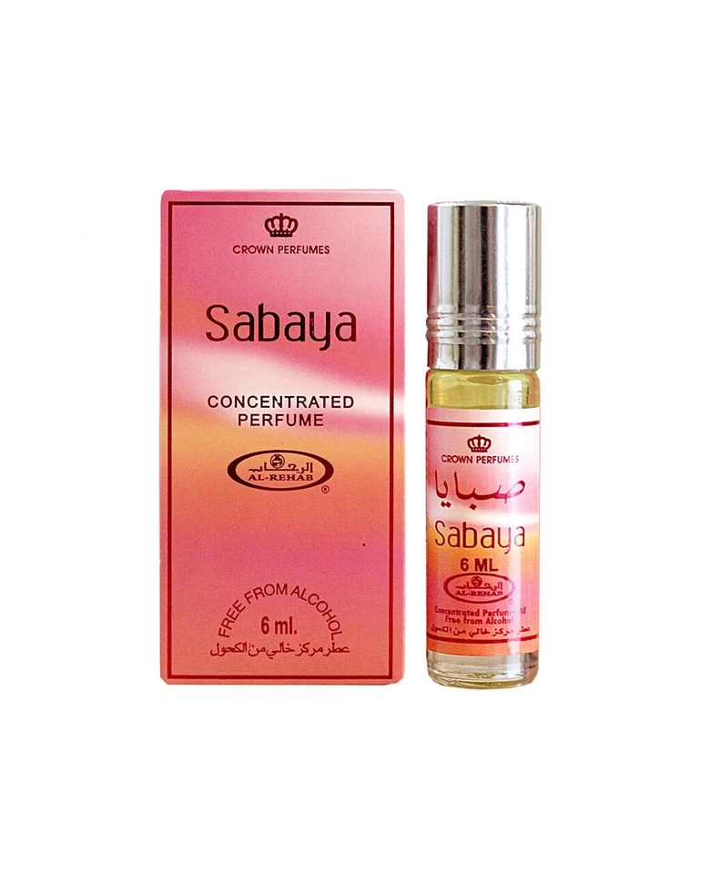 Sabaya 6ml Roll On Perfume Oil By Al Rehab Unisex Arabic Arabian Fragrance Roses