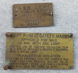 2 licenze per immagini in movimento vintage/antiquarie ca 1910-40 dipartimento di pubblica sicurezza - Foto 1 di 3
