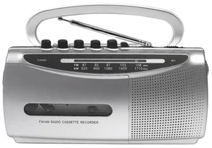 All-In-1 Retro Mini Boombox Cassette Player AM FM Radio Recording Speaker - Picture 1 of 8