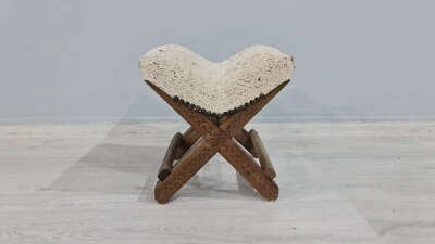 Turkish Stool, Ottoman stool, kilim pouf, Antique chair, Vintage chair, chair - Image 1 of 4